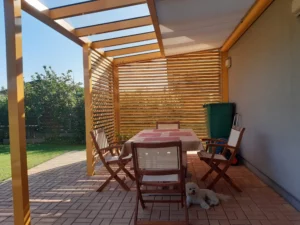 Hliníková pergola Uherské Hradiště